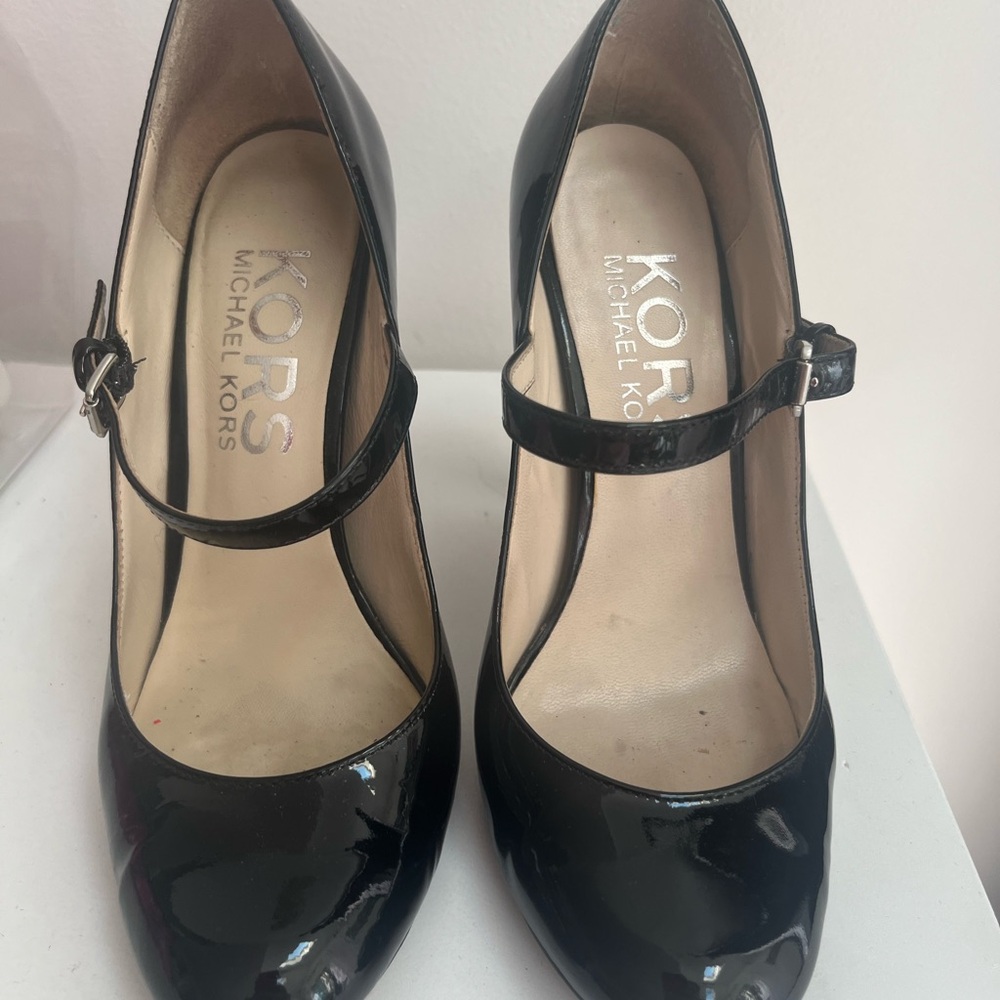 Michael Kors Black Patent Leather Heels